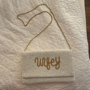 wifey beaded bag